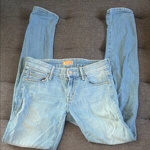 MOTHER Light Blue Straight Leg Jeans "The Looker" size 25